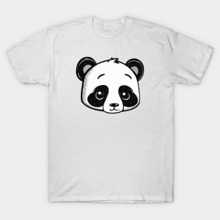 Cutie handpoke style panda T-Shirt